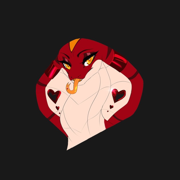 Red Cobra Head by Annaklava