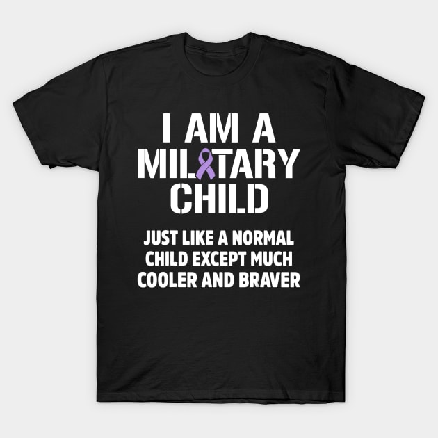 Military Child Month Purple Up Pride Cool Brave T Shirt Military Child Month Purple Up Pride Cool Brave T Shirt