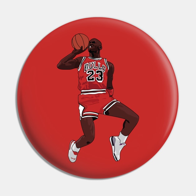 Michael Jordan Chicago Bulls Dunk Pin by xavierjfong