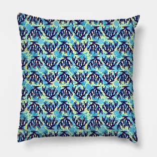 Beautiful Coral Seamless Pattern Pillow