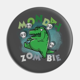 Monday Zombie Tyrannosaurus Rex walking Pin