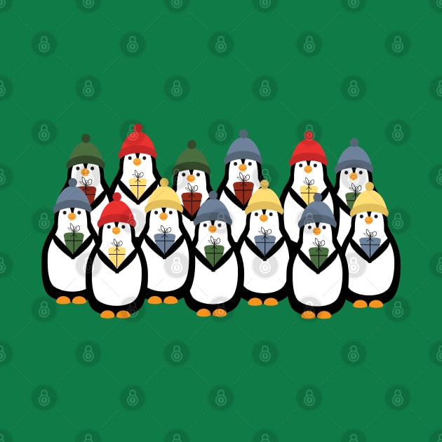 Happy Christmas penguins by grafart