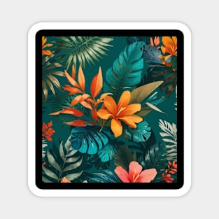 Flower Design - Tropical Rainforest Magnet