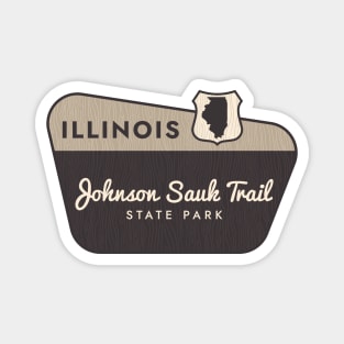 Johnson Sauk Trail State Park Illinois Welcome Sign Magnet