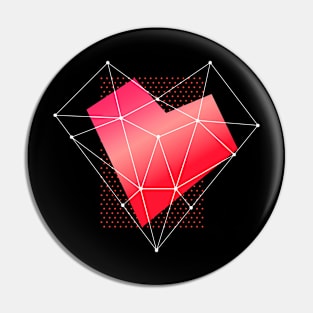 Geometric Heart Pin