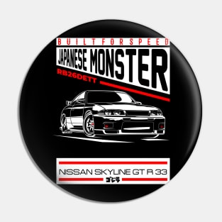 Nissan Skyline GTR 33 BW Pin