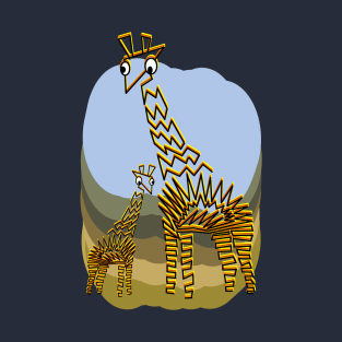 Giraffe and Calf T-Shirt