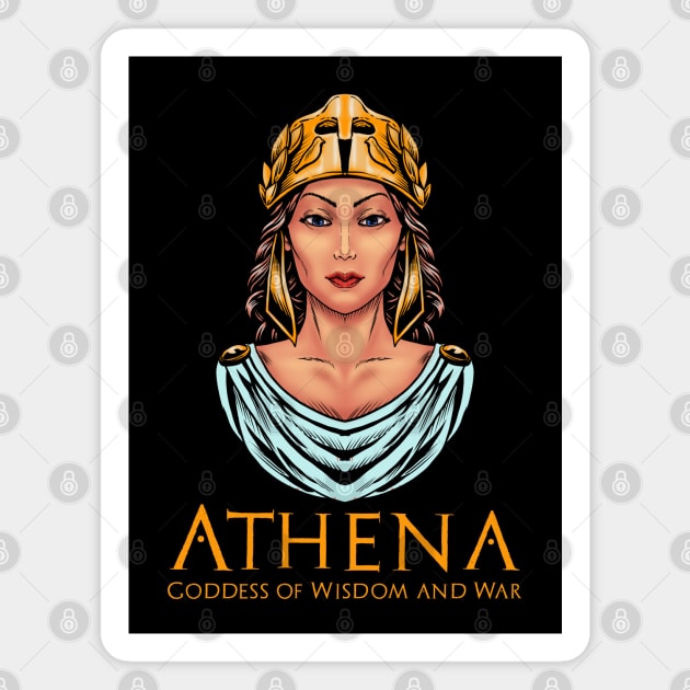 Athena - Ancient Greek Mythology Sticker for Sale by just-being-you