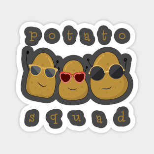 Funny Potato Squad Shirt - Sunglasses Potatoes Friends Magnet