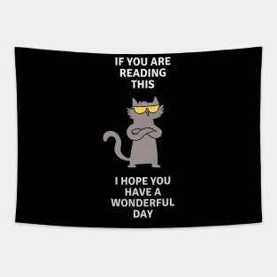 Wholesome cat Tapestry