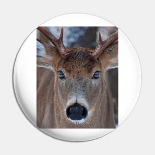 Mirrored - White-tailed deer Pin