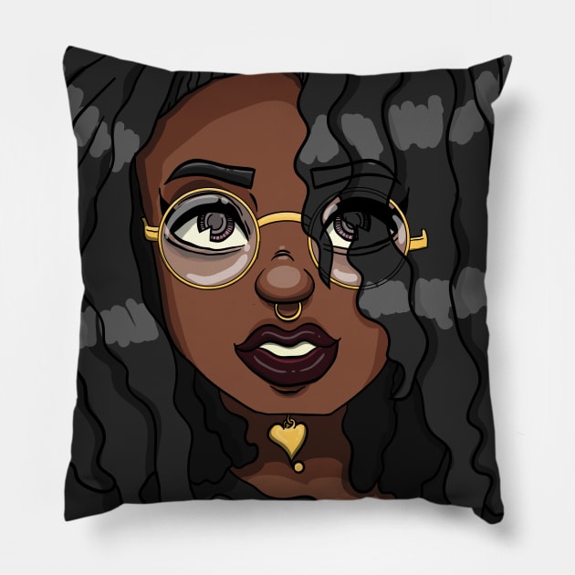 Black Girl Anime Cutey Pillow by NaturallyBlack