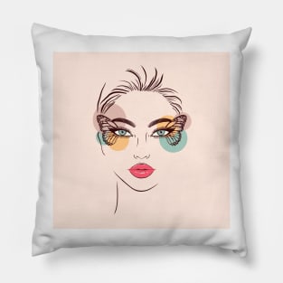 Butterfly woman Pillow