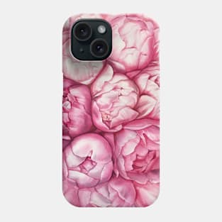 Rose peonies Phone Case