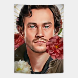 Saint Will Graham with Flowers Tapestry