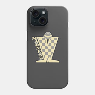 Madness HD Checkerboard Cream & Grey Phone Case