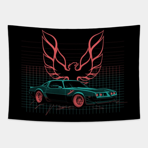 80s Firebird Tapestry by Kid Relic