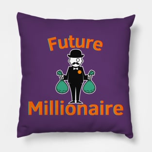 Future Millionaire Pillow