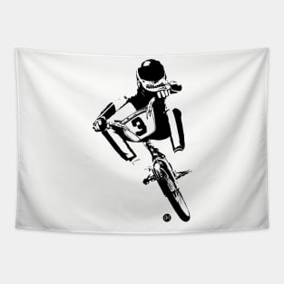 Look down BMX jump Tapestry