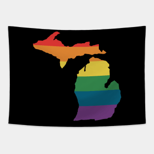 Michigan State Rainbow Tapestry