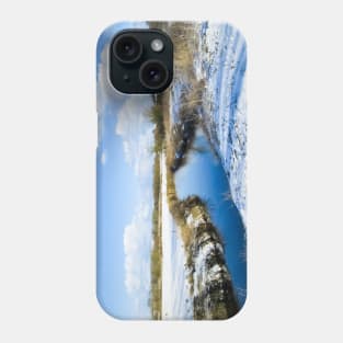 Walk in the Snow by the River Phone Case