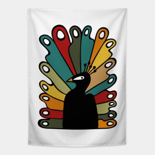 Pop Peacock Tapestry