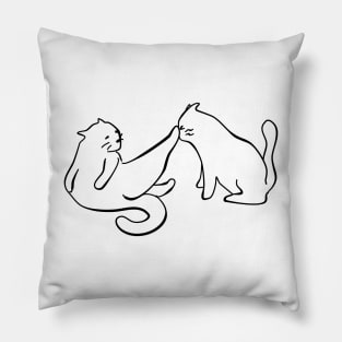 Cats Funny Silly Annoying Comic Cartoon Gift Cute Pets Pillow