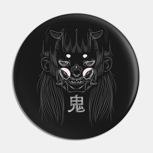 Oni Doll Pin by RhunaArt