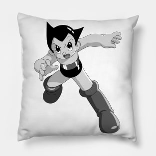 Astro Boy, Fighting Stance Ver. (Grayscale) Pillow