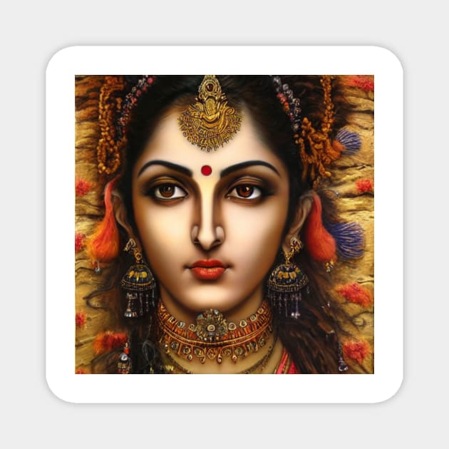 Indian Goddess Magnet by Prilidiarts