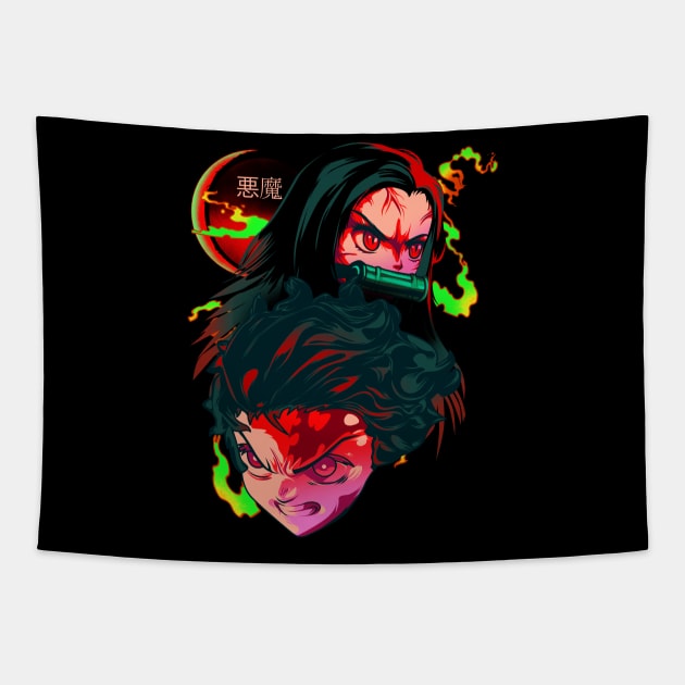 Demon Slayer Tapestry by Heymoonly