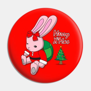 Turtle Rabbit Merry X'mas. Pin