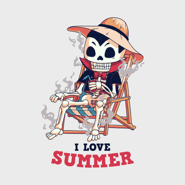 Dracula loves summer // Vampire, holidays, sunbathing by Geekydog