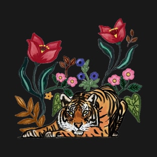 Tiger in the garden T-Shirt