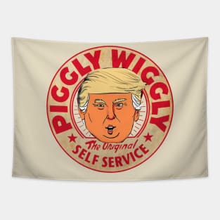 vintage red piggly wiggly donald trump Tapestry