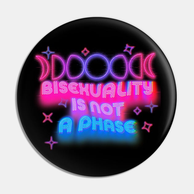 Bisexuality is not a phase - futuristic design Pin by Deardarling