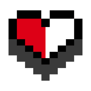 8 bit gamers heart T-Shirt