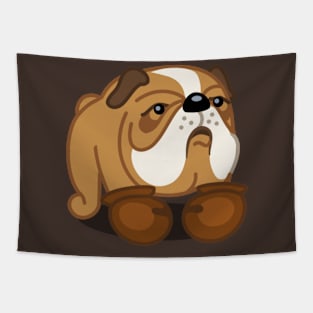 Bulldog Boxer tshirt - Dog Gifts for Boxer and Bulldog Pet Lovers Tapestry