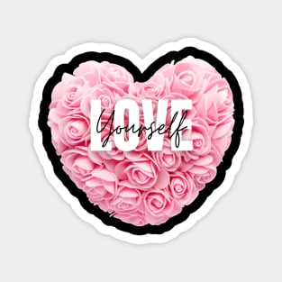 Lovely Rose Heart | Flower Heart | Valentine gift | Couple | lovers Unisex Magnet