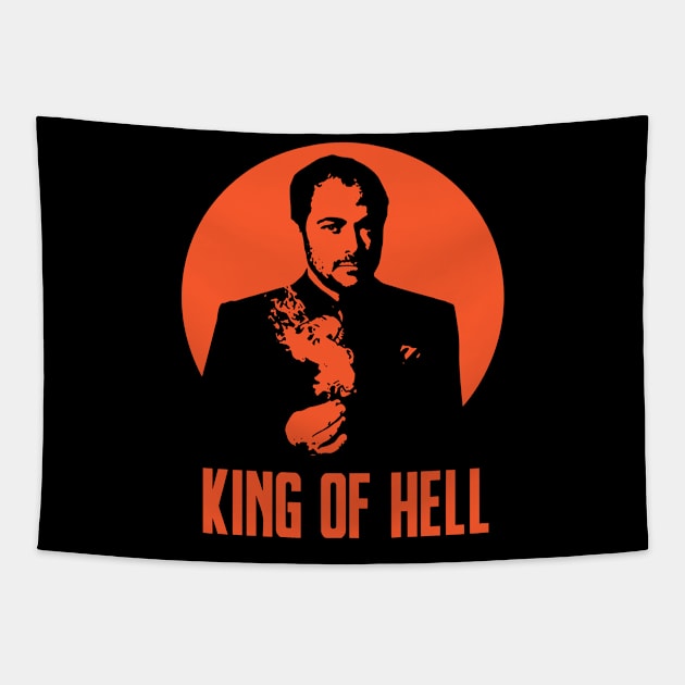 Supernatural Crowley King Of Hell Tapestry by Den Tbd