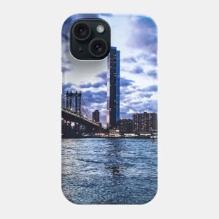 Sunset Skyline Dumbo Bridge Brooklyn NYC Phone Case