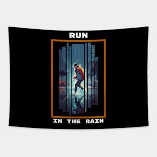 Run in the Rain Tapestry