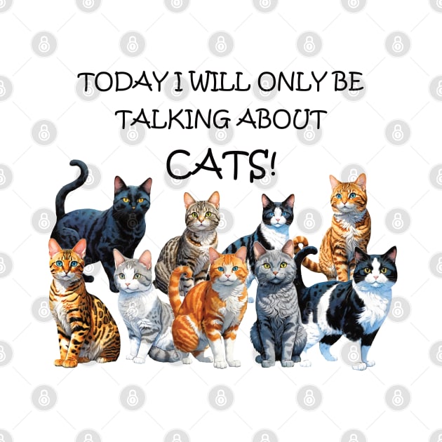 Today I will only be talking about cats - funny watercolour cat design by DawnDesignsWordArt