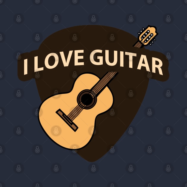 I Love Guitar by tatzkirosales-shirt-store