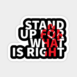 Stand Up For What Is Right Magnet