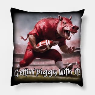 GETTING PIGGY WITH IT! Pillow