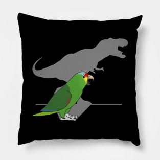 t-rex red lored amazon parrot Pillow