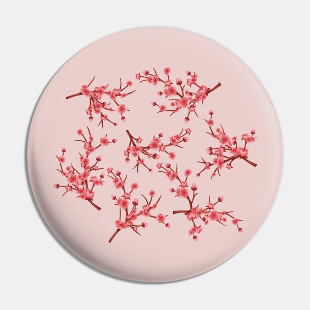 Cherry blossoms Pin by CleanRain3675