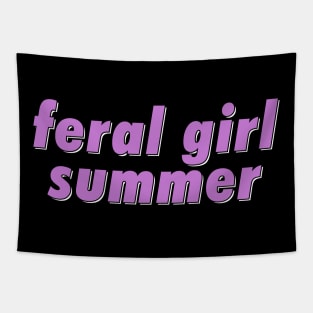 feral girl summer Tapestry