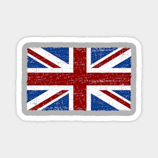 Union Jack Flag (weared) Magnet